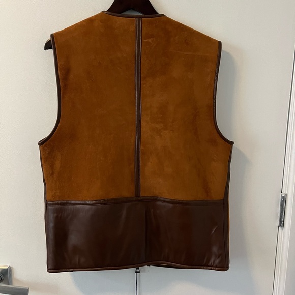 Homecore Leather and Suede Shearling Vest - Picture 10 of 15